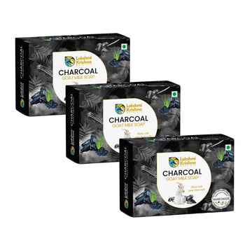 Combo of 3 Goat Milk Charcoal Soap