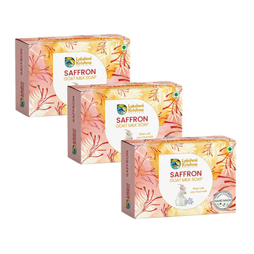 Combo of 3 Saffron Goat Milk Soap