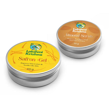 Combo of Saffron Gel & Almond Scrub