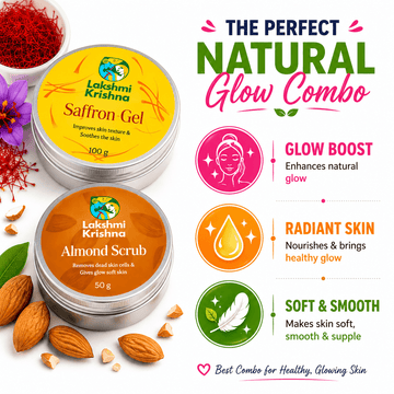 Combo of Saffron Gel & Almond Scrub