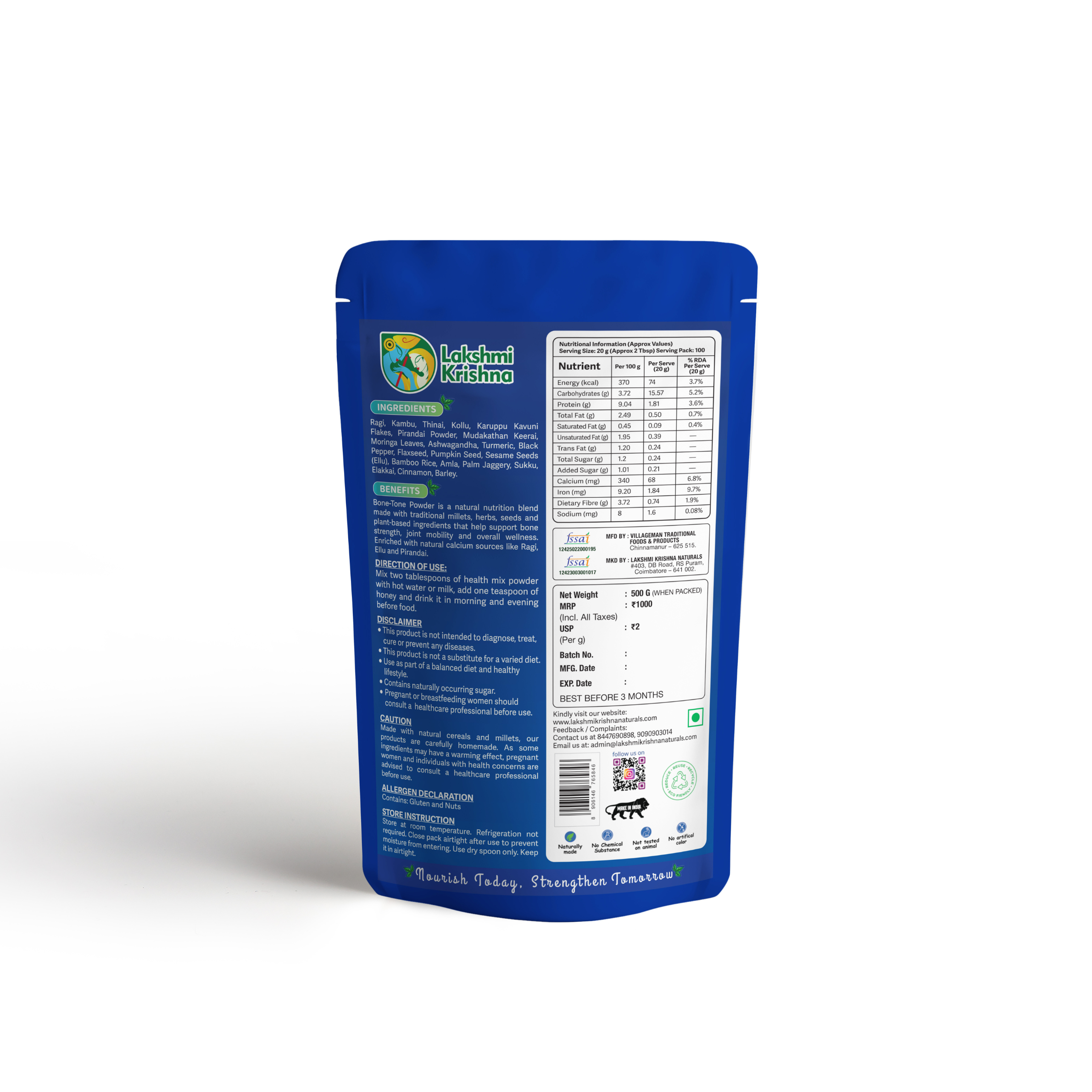 Rich Bone Tone Calcium Powder
