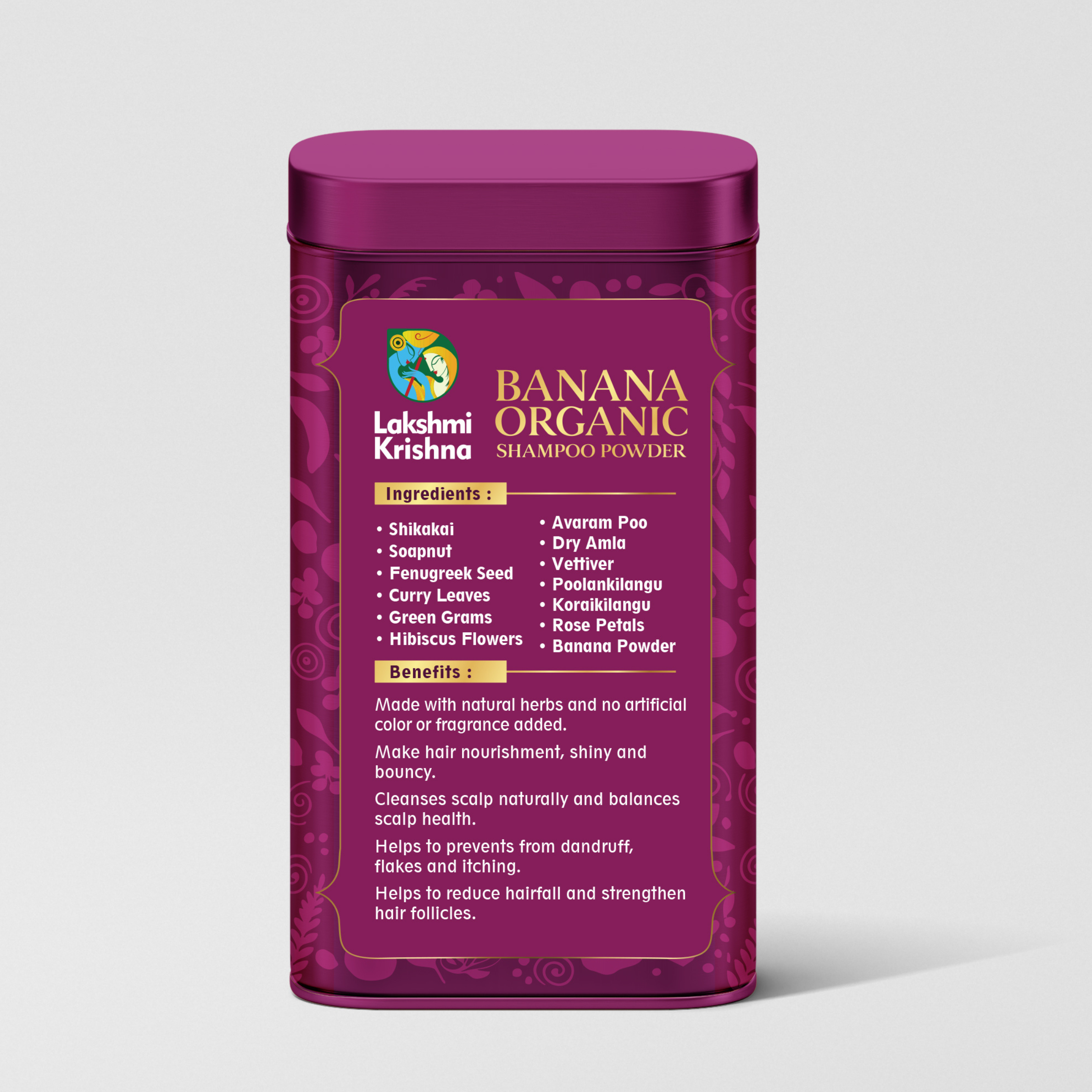 Banana Organic Shampoo Powder