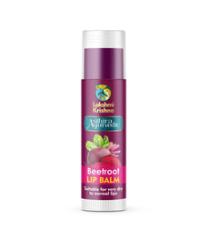 Lakshmi Krishna Asthira Ayurvedic Beetroot Lip Balm for dry to normal lips with beetroot image