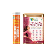 Gluta Spark Glutathione + Vitamin C Effervescent Tablets (20 Tabs) + Women Wellness Nutrition Powder