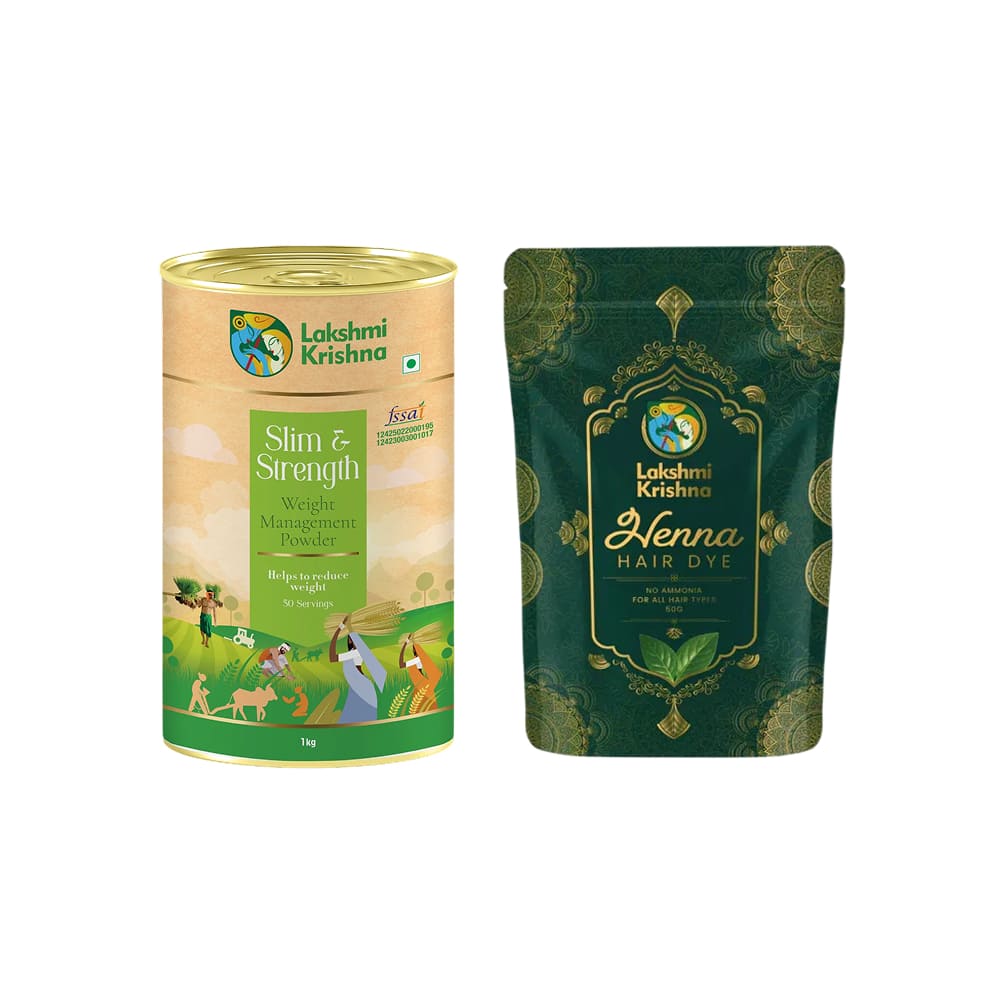 Henna Hair Dye + Weight Management Powder