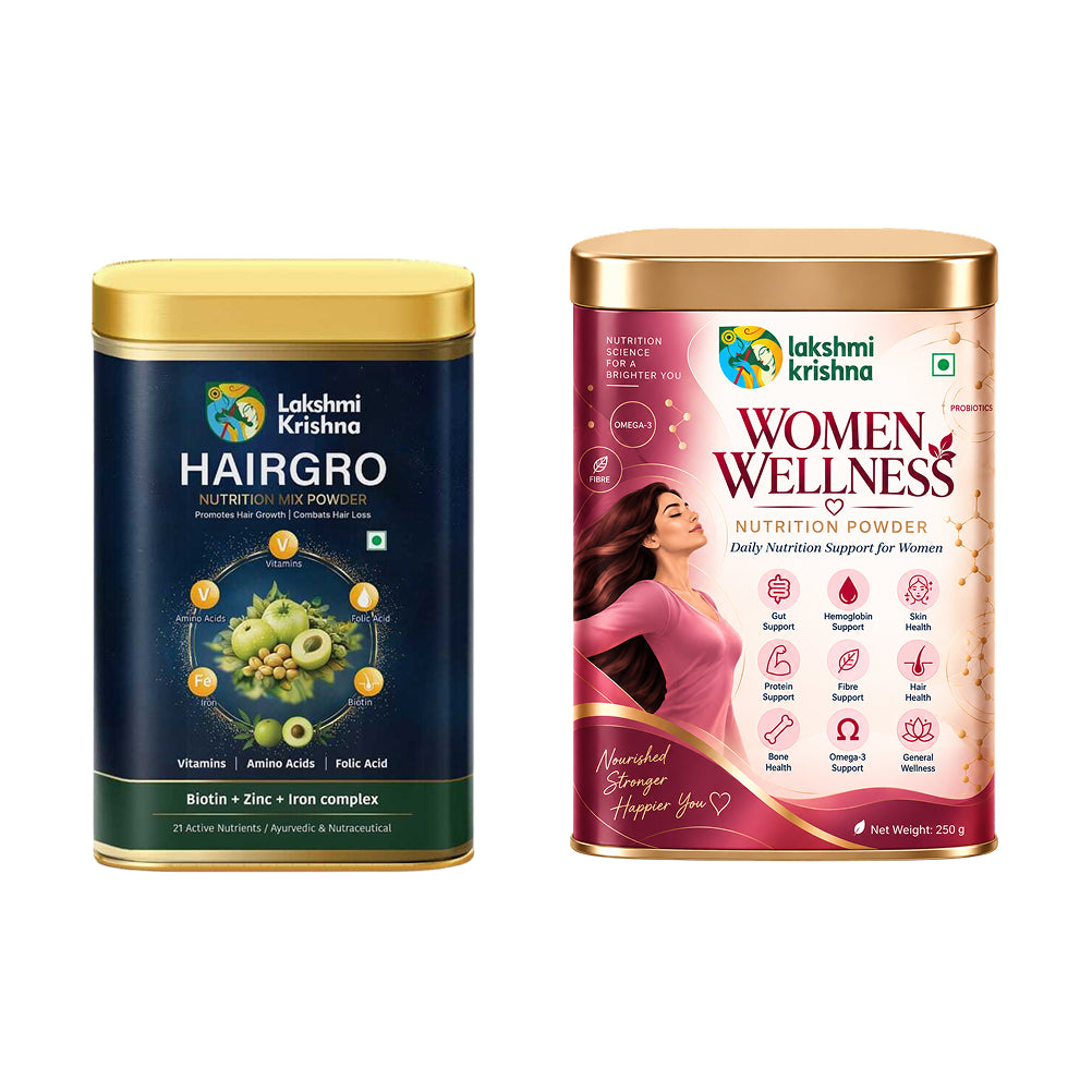 Women Wellness Powder + Hairgro Nutrition Mix Powder