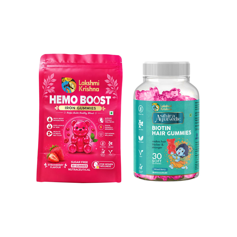 Hemo Boost Gummies + Biotin Hair Gummies – Hair Nutrition Support