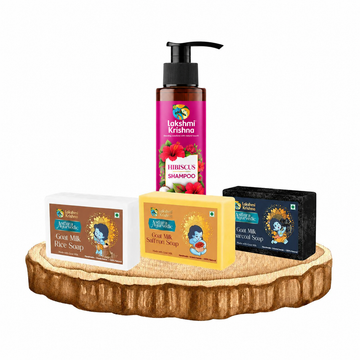 Hibiscus Shampoo + Combo of Goat Milk Soap