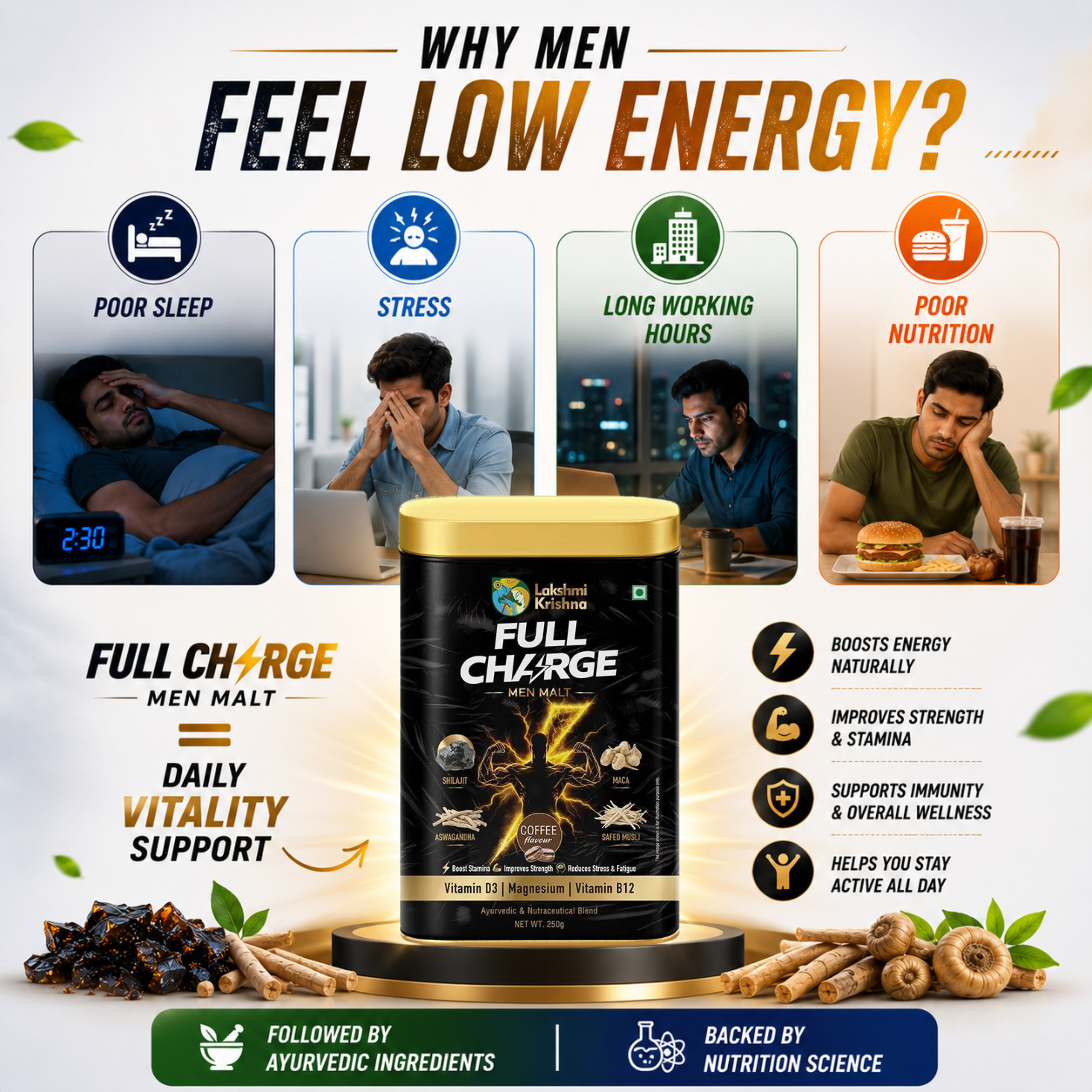 Full Charge Stamina Men Malt