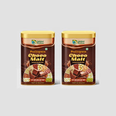 Lakshmi Krishna Multigrain Choco Malt instant health mix containers with chocolate pieces and mixed grains