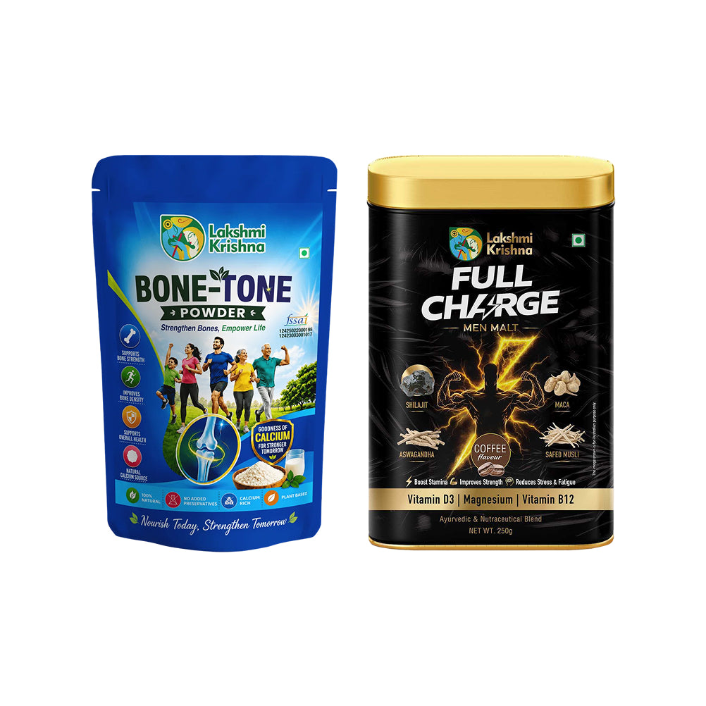 Rich Bone Tone Calcium Powder + Full Charge Stamina Men Malt
