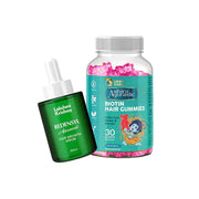 Lakshmi Krishna Redensyl Advanced Hair Growth Serum 30ml and Asthira Ayurvedic Biotin Hair Gummies 30 soft gummies