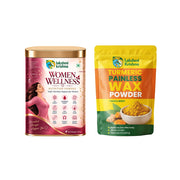 Turmeric Painless Wax Powder(Face & Body) + Women Wellness Powder