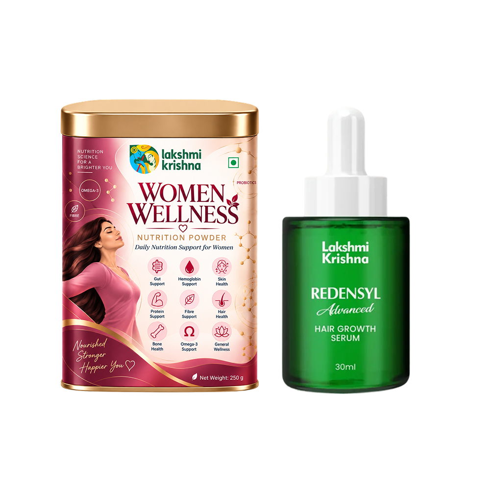 Women Wellness Nutrition Powder + Redensyl Advanced Hair Growth Serum