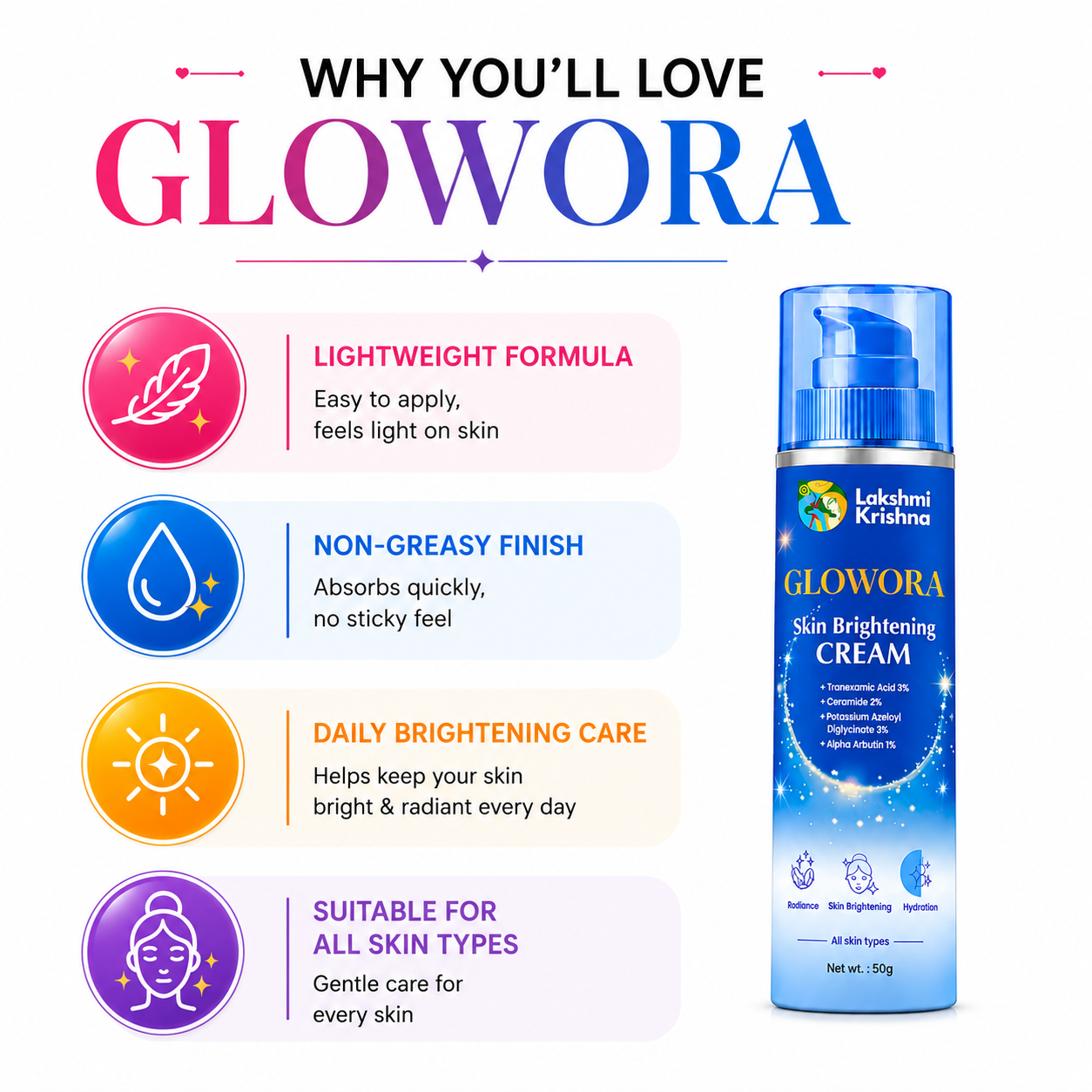 Glowora Skin Brightening Cream